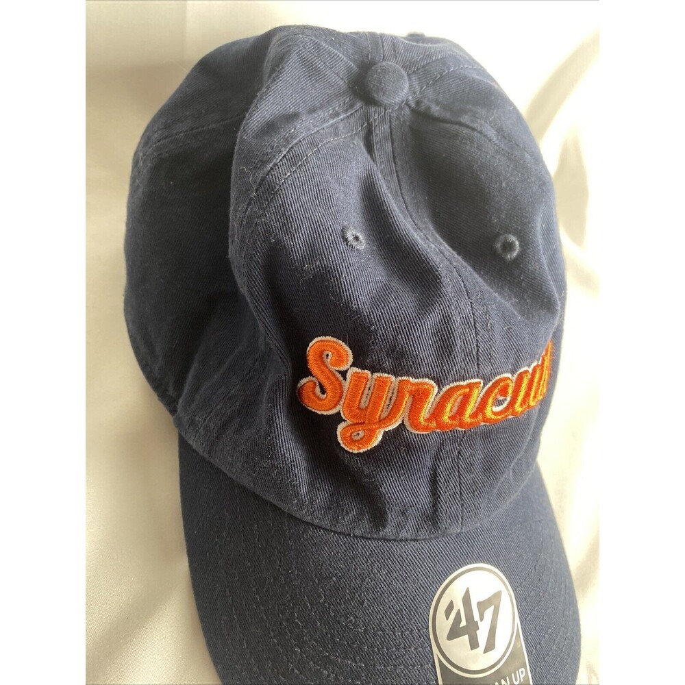 Syracuse Orange NCAA '47 Brand Throwback Navy Adjustable Strapback Hat NWT